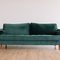 Velvet sofa detail